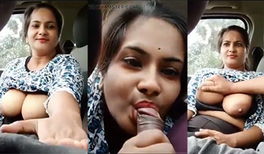 Desi Mallu Aunty Sucks Dick – Fucking In Car Leaked View HD